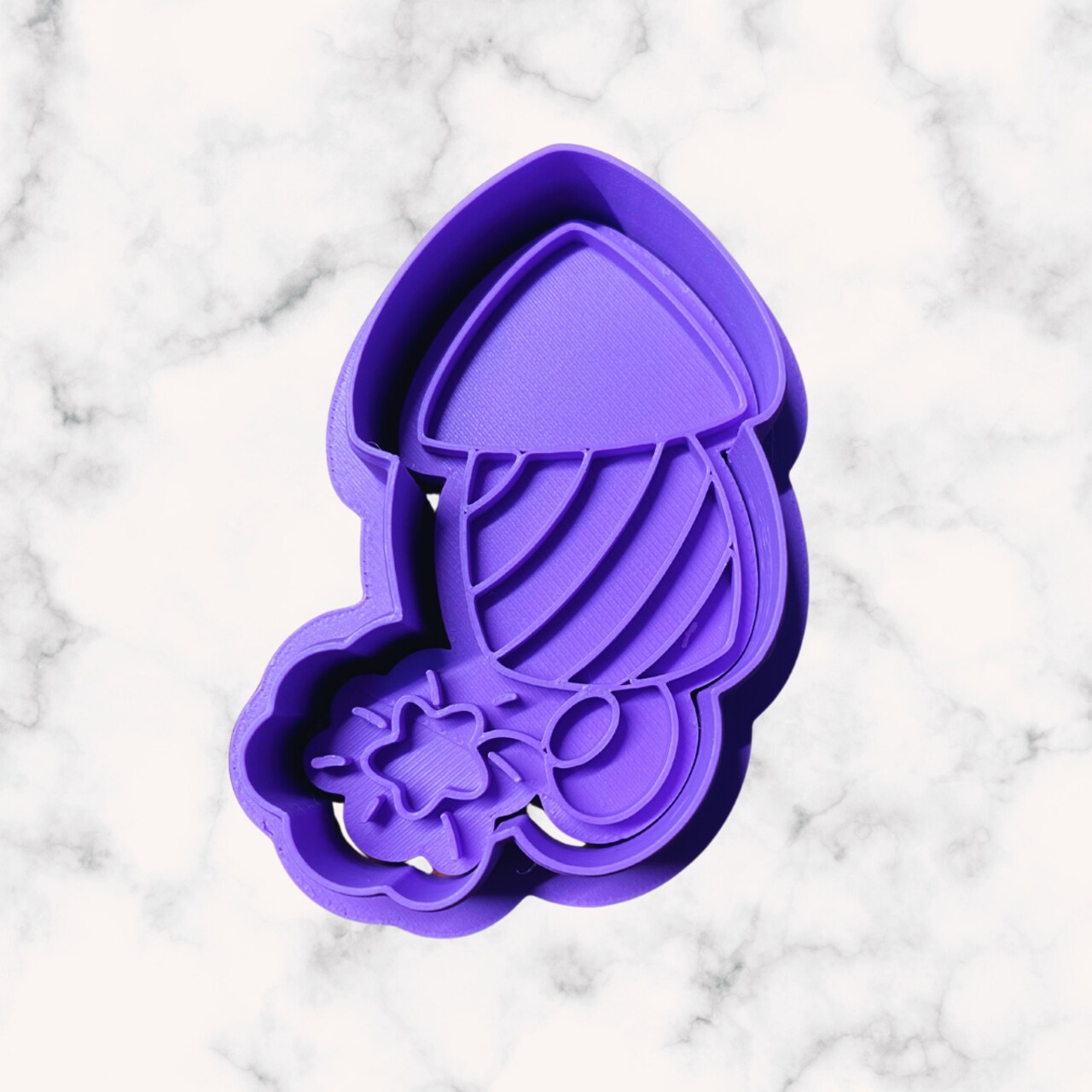 4th of July Firework, Glasses, Top Hat, Rocket, Cookie Cutter Stamp